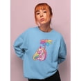 thumbnail image 2 of Rainbow Unicorn With Flower Sweatshirt Women -Image by Shutterstock, Female Medium, 2 of 4