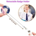 thumbnail image 4 of LAICAIW Retractable Badge Holder with Alligator Clip, Pretty Marble Watercolour, Single Piece, 4 of 5