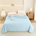 thumbnail image 2 of CHOK Lightweight Cooling Comforter  Skin-Friendly Plain Printed Washed Cotton Summer Quilt Ventilation Quilt  Solid Color Comforter Sets, 2 of 8