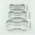 Mengzhiii Baking DIY Cake Cutting Stainless Steel Dog Bone 3 Piece