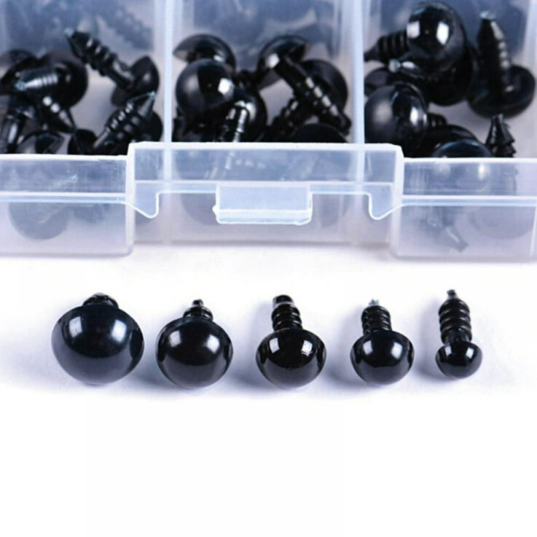 Black Round Safety Eyes Plastic Doll Eyes BE 20 Pairs 12mm 13mm 14mm 15mm  16mm 18mm 20mm 
