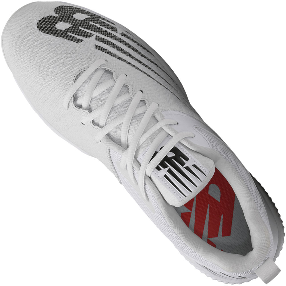 New Balance 4040V6 Men's Low Molded Baseball Cleats White/Black photo 5