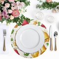 thumbnail image 5 of Ryvnso Christmas Bells Round Plate Mats Dining Table Placemat 1 Piece for Holiday Decoration, 5 of 7