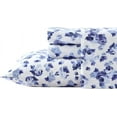 thumbnail image 3 of Laura Ashley Brushed Cotton Flannel Sheet Set Color: Emelisa Blue Size: FULL SET, 3 of 10