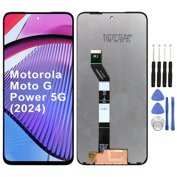 KIQ Replacement LCD Screen Full Assembly with Digitizer Compatible with Moto G Power 5G(2024)(Without Frame)