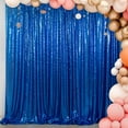 thumbnail image 2 of Royal Bleu Paillettes Toile de Fond Rideau Photo Toile de Fond 4FTx7FT Paillettes Rideaux Chatoyants pour Toile de Fond -1011E, 2 of 5
