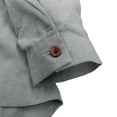 thumbnail image 2 of ZUKMRJPC Mens Summer Linen Shirts Roll Up Sleeve Casual Spring Button Up Basic T Shirt Lightweight Breathable Vacation Beach Tops, 2 of 7
