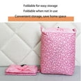 thumbnail image 5 of Egmy Dirty Clothes Basket Organizer, 100L Large Storage Bag, Tethered Handle Foldable Dirty Clothes Bucket Suitable for Home College Dorms, Closet Storage Pink One Size, 5 of 7