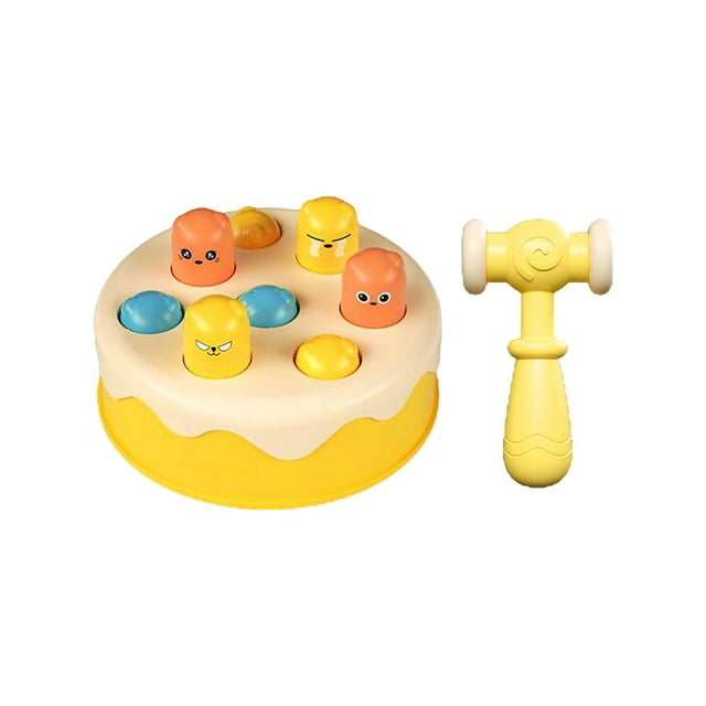 Juego de hámster Sunnimix Martillar golpear juguetes Amarillo