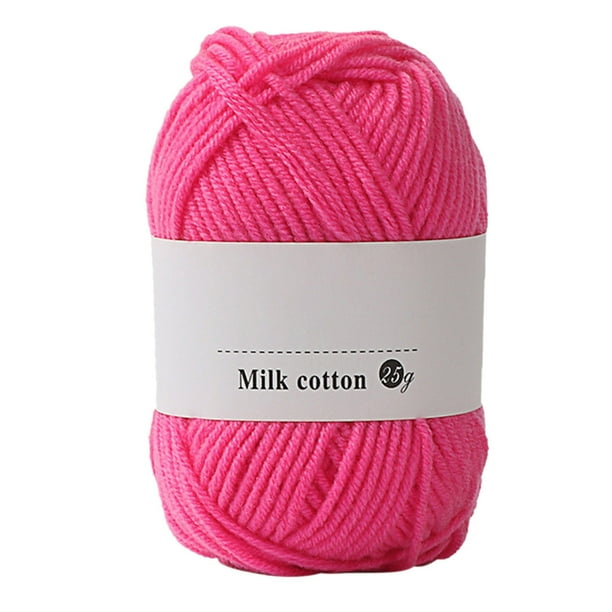 Uuiauoio 25g Soft Comfortable Cotton Blend Milk Yarn Fabric Wool Crochet Knitting Supplies for Handcrafts Spinning Materials