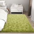 thumbnail image 3 of Janvonne Grass Green Fluffy Rugs for Living Room Bedroom 4x6, Soft Plush Fuzzy Shaggy Rugs for Kids Girls Boys Room Decor, 3 of 8