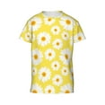 thumbnail image 6 of Fuzoiu Daisies Flowers Print Youth Short Sleeve T-Shirt,Youth Dry-Fit Active Athletic T-Shirt,Short Sleeve Tops Tees for School, Sports, and Casual Wear, 6 of 6