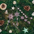 thumbnail image 7 of 18pcs Christmas Tree Decoration Crystal Ornaments - Hanging Acrylic Christmas Snowflake Icicle Drop Crystal Ornaments for Xmas Tree Winter New Year Party Supplies, 7 of 7