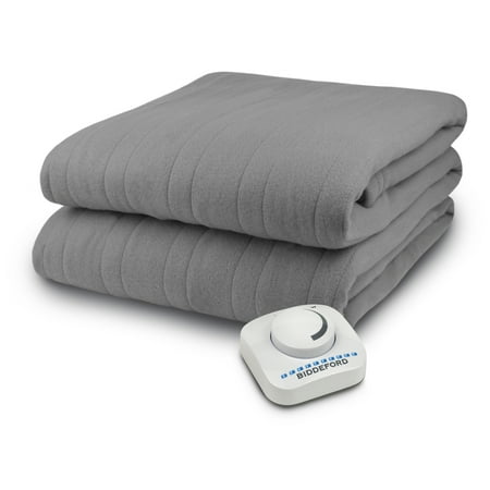 Heated Electric Blanket, Biddeford, Bedding, Twin, Grey
