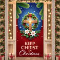 thumbnail image 2 of Christmas Decor Keep Christ in Christmas Banner Religious Celebration Theme for Holiday Parties Family Gatherings Church Events, 2 of 9