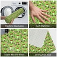 thumbnail image 3 of Sikiie Cute Green Frog Print Flannel Anti-slip Floor Mat 16x24in, Thickened Dustproof Entrance Door Mat Floor Mat for Kitchen, Bathroom, Laundry Room, 3 of 7