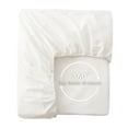thumbnail image 5 of MooMee 100% Washed Cotton King Fitted Sheet Only Linen Like Textured Extra-Deep Pocket Breathable Soft 1-Piece(Off White, 78"x80"), 5 of 6