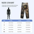 thumbnail image 4 of Lsque Bald Eagle Soldier Print Men's Pajama Pants, Lounge Pant - Comfortable Home Wear,Elastic Waistband, Stylish Design-XX-Large, 4 of 9