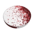 thumbnail image 2 of Round Bar Stool Seat Covers, Red Glitter on White Elastic Round Chair Cover Stool Seat Slipcover Bar Stool Cushions Round Pad for 12-14 inch, 2 of 7