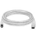 thumbnail image 2 of Cmple IEEE 1394 FireWire iLink DV Cable 6P 4P M/M 10FT (Clear), 2 of 2
