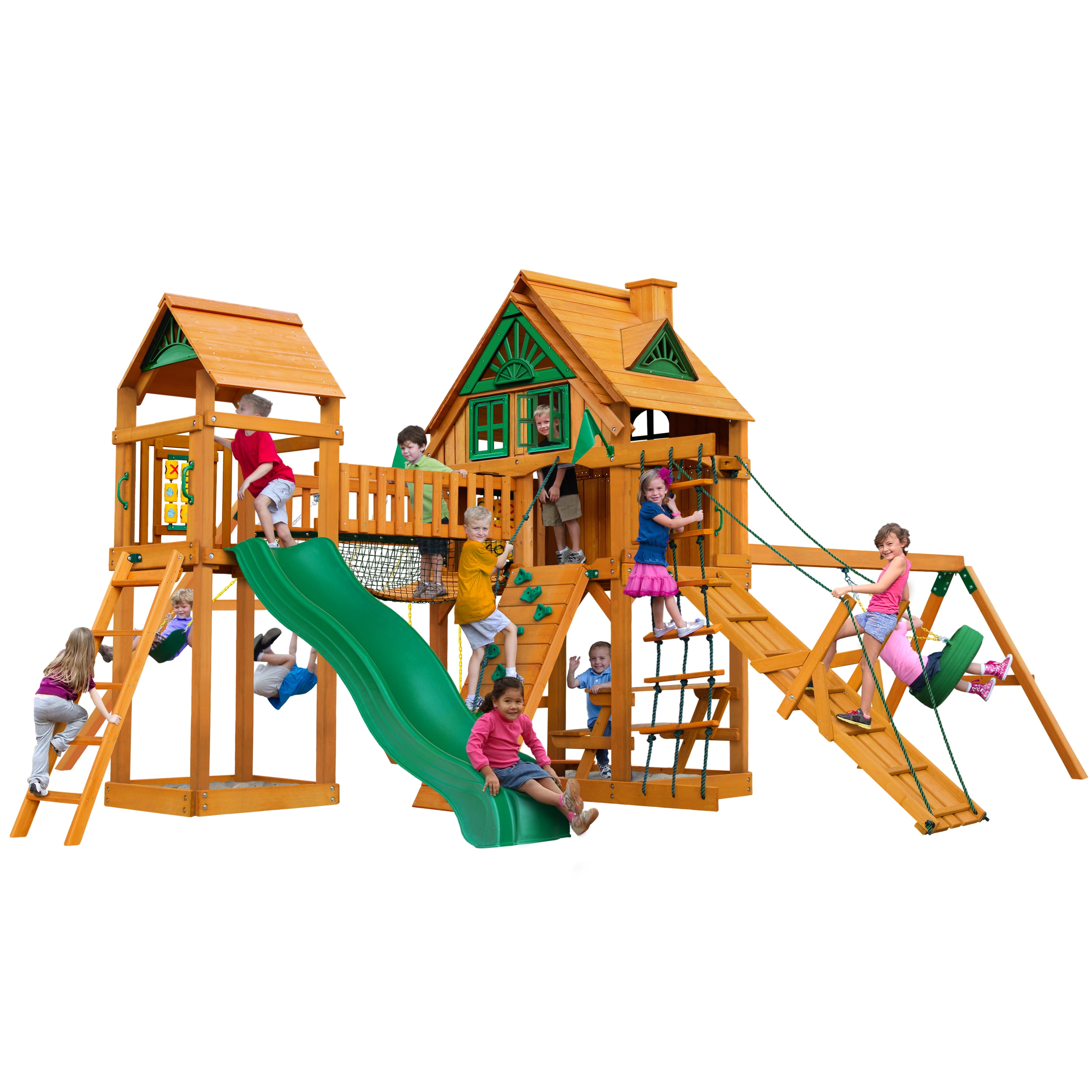gorilla playsets big timber cedar swing set