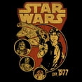 thumbnail image 2 of Mens Star Wars Distressed Classic Logo Est 1977 T Shirt, 2 of 5