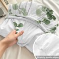 thumbnail image 4 of Cal.King Size Fitted Sheet Set - Sage Green Botanical 3 Piece Bedding Sets 16" Deep Pocket Fitted Sheet with 2 Pillowcases, Eucalyptus Sprigs Watercolor Brushed Microfiber Hotel Luxury Bed Sheets, 4 of 9