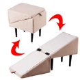 thumbnail image 4 of Split Ottoman Dog Ramp, 2-in-1 Folding Dog Ramp, Foldable Non-Slip Dog Ottoman Ramp for Small Medium Injured and Older Dogs and Cats, Portable Cat Dogs Pet Stairs for Bed and Sofa, 4 of 7