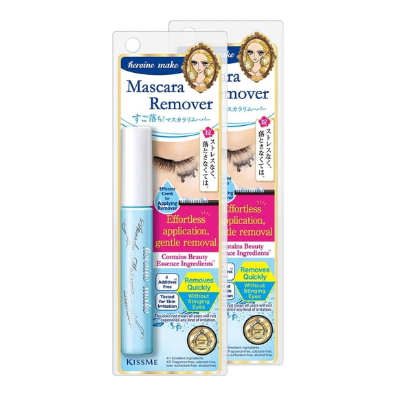 Heroine Make Speedy Mascara Remover, Waterproof Mascara Remover, 6.6 mL Each, 2 Pack (Japan Version)