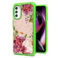 thumbnail image 3 of For Samsung Galaxy S23 FE /Fan Edition Pattern Design Bling Glitter Shockproof Hybrid TPU Frame and Hard PC Back Phone Case Cover by Xpression - Green Floral, 3 of 7