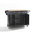 thumbnail image 3 of Crosley Furniture Natural Wood Top Kitchen Cart in Black/Natural, 3 of 6