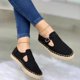 thumbnail image 1 of Sandalias sólidas para mujer Sandalias casuales bohemias con punta redonda plana Wmkox8yii FOPL2839, 1 of 4