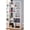 White, variant on Bowery Hill Traditional Tall Spacious Wooden Bookcase in Gray Driftwood