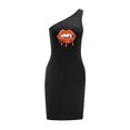 thumbnail image 1 of Vestido de mujer con hombros descubiertos, elegante minivestido sin mangas de primavera para caminar SG, 1 of 7