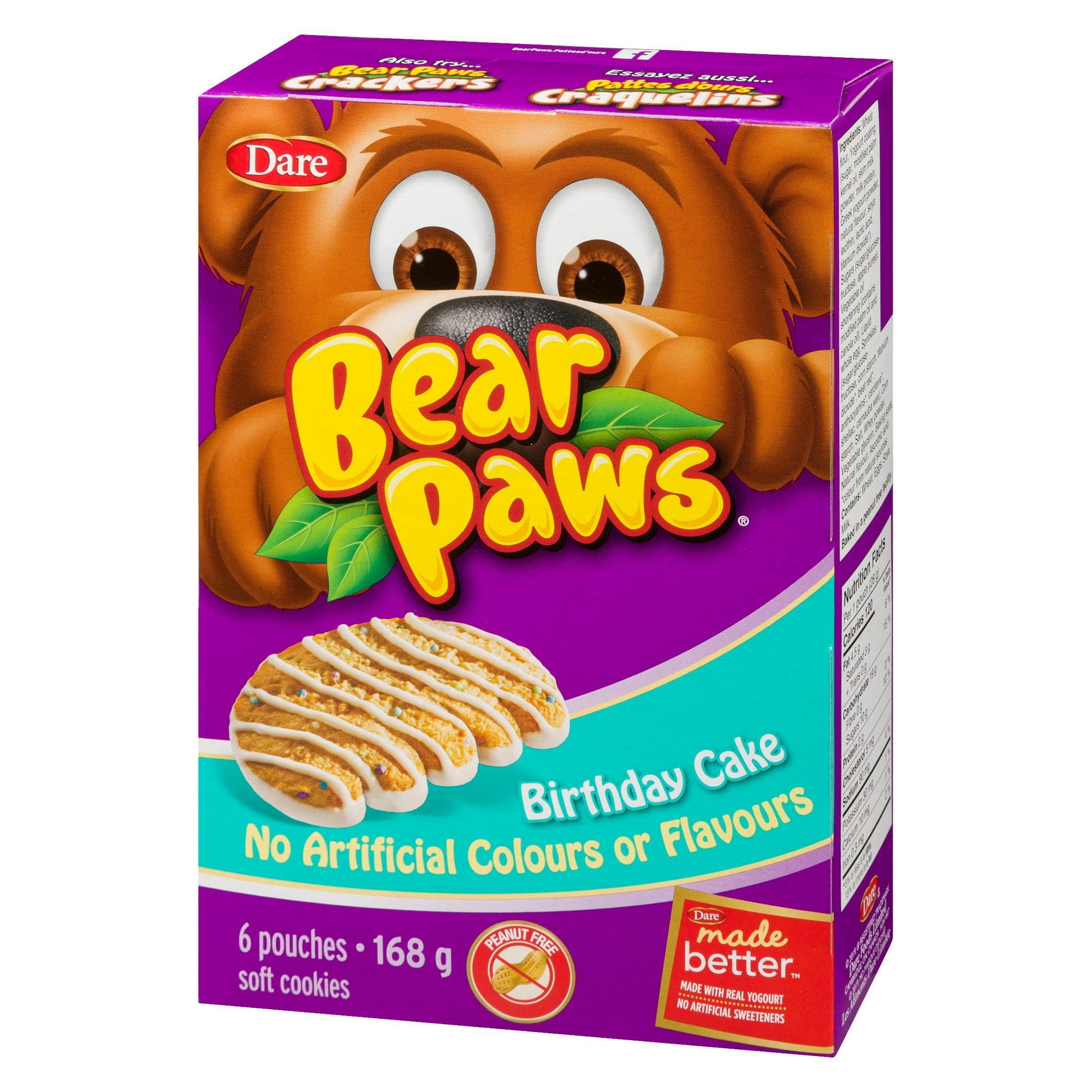 Bear Paws Birthday Cake Cookies, Dare 168g
