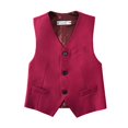 thumbnail image 4 of ETHAN Boys Burgundy Suit for Boys 3 Pieces Boys Blazer Formal Suit Set for Wedding Boy Suit 12Y, 4 of 8