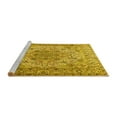 thumbnail image 2 of Ahgly Company Machine Washable Indoor Round Persian Yellow Traditional Area Rugs, 4' Round, 2 of 4