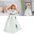 thumbnail image 1 of Muñeca 1:12 Muñeca De Porcelana En Miniatura Vestido Verde Mujer Señora Muñeca Elegante Accesorio De Casa De Muñecas, 1 of 7