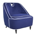 thumbnail image 2 of Sagebrook Home Two-Toned Accent Chair - Dark Blue  , Square, Non-Woven Fabric, Contemporary, 28"L X 30"W X 31"H, Two Tone, 2 of 9