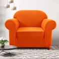 thumbnail image 2 of CHOK 2024 1-Piece Checks Stretch Sofa Cover Slipcover Couch Cover  Chair  Light Gray, 2 of 6