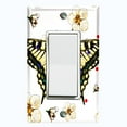 thumbnail image 1 of Metal Light Switch Plate Cover Unique Floral Butterfly Red Polka Dots BUT004, 1 of 13