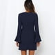 thumbnail image 5 of Vestido, Cómodo Puños De Encaje Con Volantes Transpirable Dobladillo Irregular Cuello Redondo Vestido De Mujer Para Citas Para Trabajar, 5 of 8