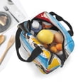 thumbnail image 3 of Picia Colorful Abstract Bumper Cars Printed Lunch box Lunch bag for Men Women Large Capacity Lunchbox Reusable Lunch Bags Insulated Lunch Bag Lunch Box Cooler, 3 of 6