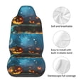 thumbnail image 5 of Xecao Spooky Halloween Print Car Seat Cover in That Fits Most Cars, Vans, SUVs, and Trucks., 5 of 7