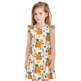 thumbnail image 1 of Fotbe Squirrel With Colorful Tail Vestido de Dormir para Niñas de 3 a 10 Años, Mangas Cortas, Estilo Princesa, Pijama Camisón con Mangas Voladas-XX-Large, 1 of 6
