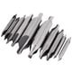 thumbnail image 2 of Juego de brocas centrales Hss de 10 piezas de 1mm-5mm brocas avellanadoras combinadas de 60 grados, 2 of 8