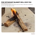 thumbnail image 3 of FOMIYES Khaki Fire Resistant Mat for Picnic Made of Fiberglass Ideal for Deck Courtyard and Lawn 20x30 inches, 3 of 8