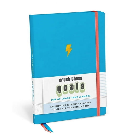 Knock Knock Hardcover Planners Crush Those Goals Undated Planner and Weekly Agenda Notebook, (Paperback)