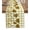 GoldenRod, variant on Purple Flower Table Runner 48 Inches, Tulip Floral Country Plaid Checkered Bed Runner Dresser Scarves Tabletop for Indoor Outdoor Parties/Ceremony/Banquet, 13" x 48"
