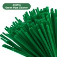 thumbnail image 5 of Limpiadores de tuberías, tallos de chenilla para manualidades, 100 piezas de suministros de manualidades navideñas para arte y manualidades creativas (verde oscuro), 5 of 5